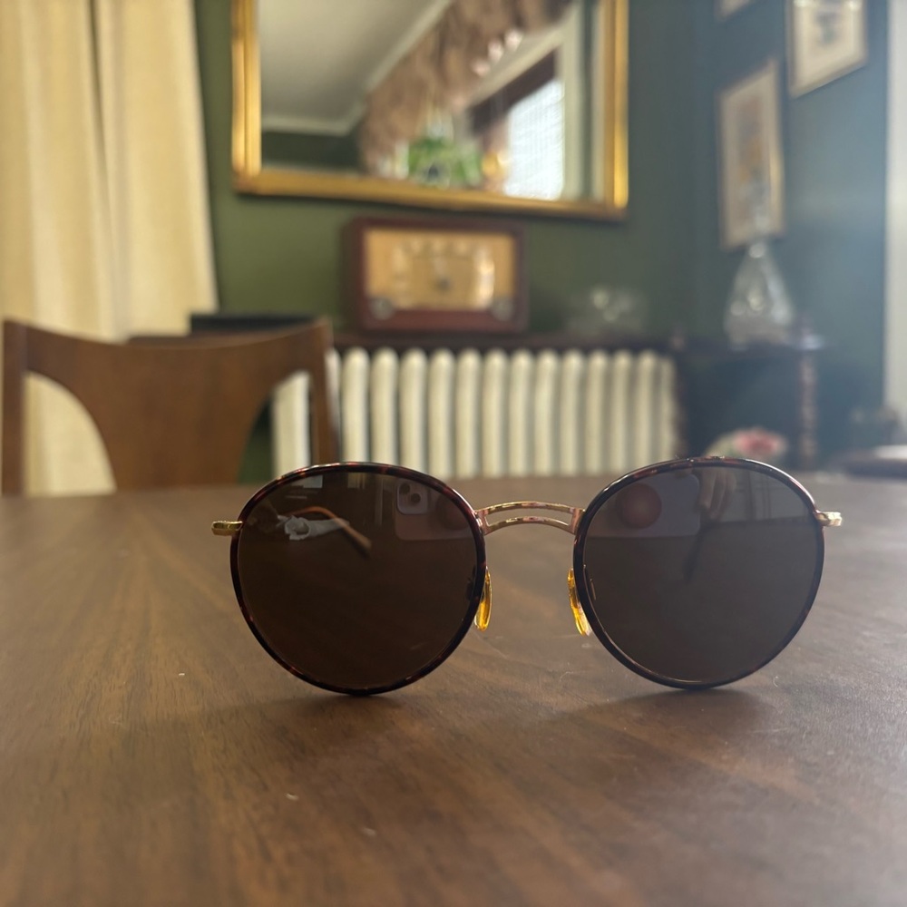 Giorgio Armani vintage gold and tortoise shell Sunglasses